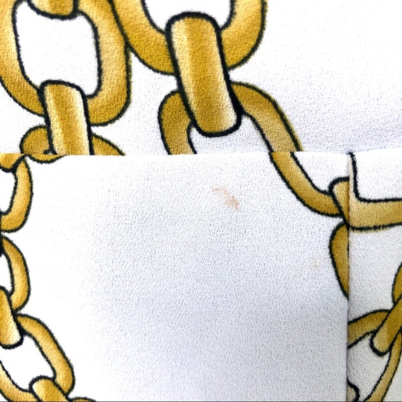 Jennifer Lopez White & Chain Print Romper - Picture 5 of 6